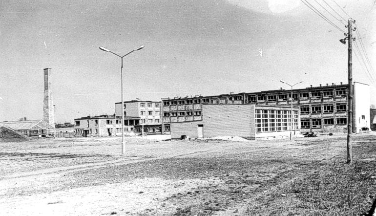 Budowa szkoy ogrodniczej 1970 r.