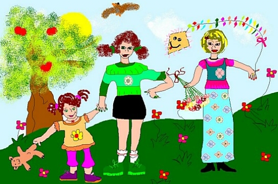 Rysunek  pt. "Koleanki" - autor: Natalia cigosz